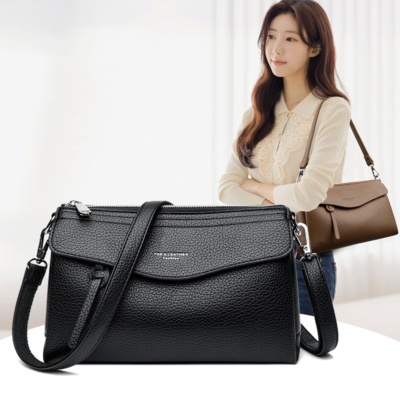 Luxury Bags News - กระเป๋าสะพายไหล่เดี่ยวขนาดเล็กสำหรับผู้หญิงสีทึบแฟชั่นใหม่, กระเป๋าใส่โทรศัพท์แบบย้อนยุคสุดหรู, กระเป๋าใส่โทรศัพท์แบบหลายช่องสำหรับใช้ในชีวิตประจำวัน