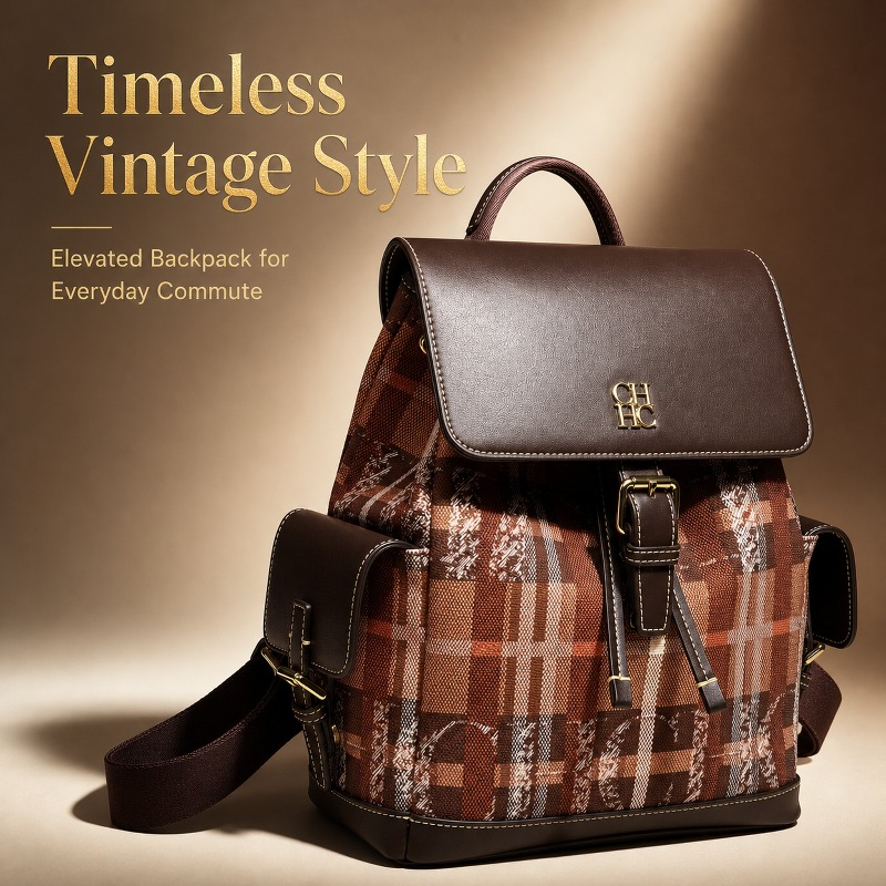 Luxury Bags - กระเป๋าเป้ CHHC แฟชั่นสีสันสดใส สไตล์พรีปปี้อเนกประสงค์ เหมาะสำหรับนักเรียน นักศึกษา