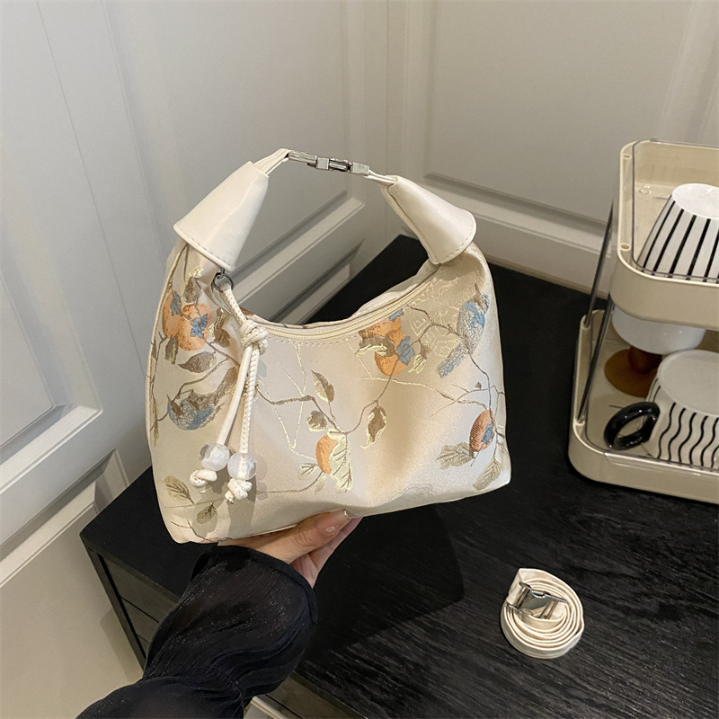 Luxury Bags In China Wholesale - กระเป๋าถือปักลายหรูหราสไตล์จีน ดีไซน์เฉพาะ ขายส่งคุณภาพสูง ขายดี กระเป๋าสะพายไหล่แบบซิปแฟชั่นสำหรับผู้หญิง