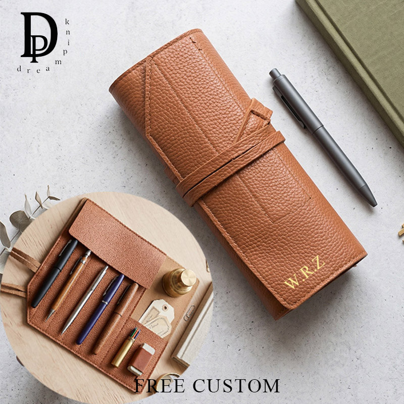 Luxury Bags In China Wholesale - กระเป๋าใส่ปากกาพกพาสำหรับเดินทางสุดหรูพร้อมชื่อสั่งทำพิเศษ ขายส่งสำหรับธุรกิจ DIY ช่องใส่ปากกาแบบม้วน แกะสลักได้ กระเป๋าเก็บแปรงแต่งหน้าแบบลำลอง