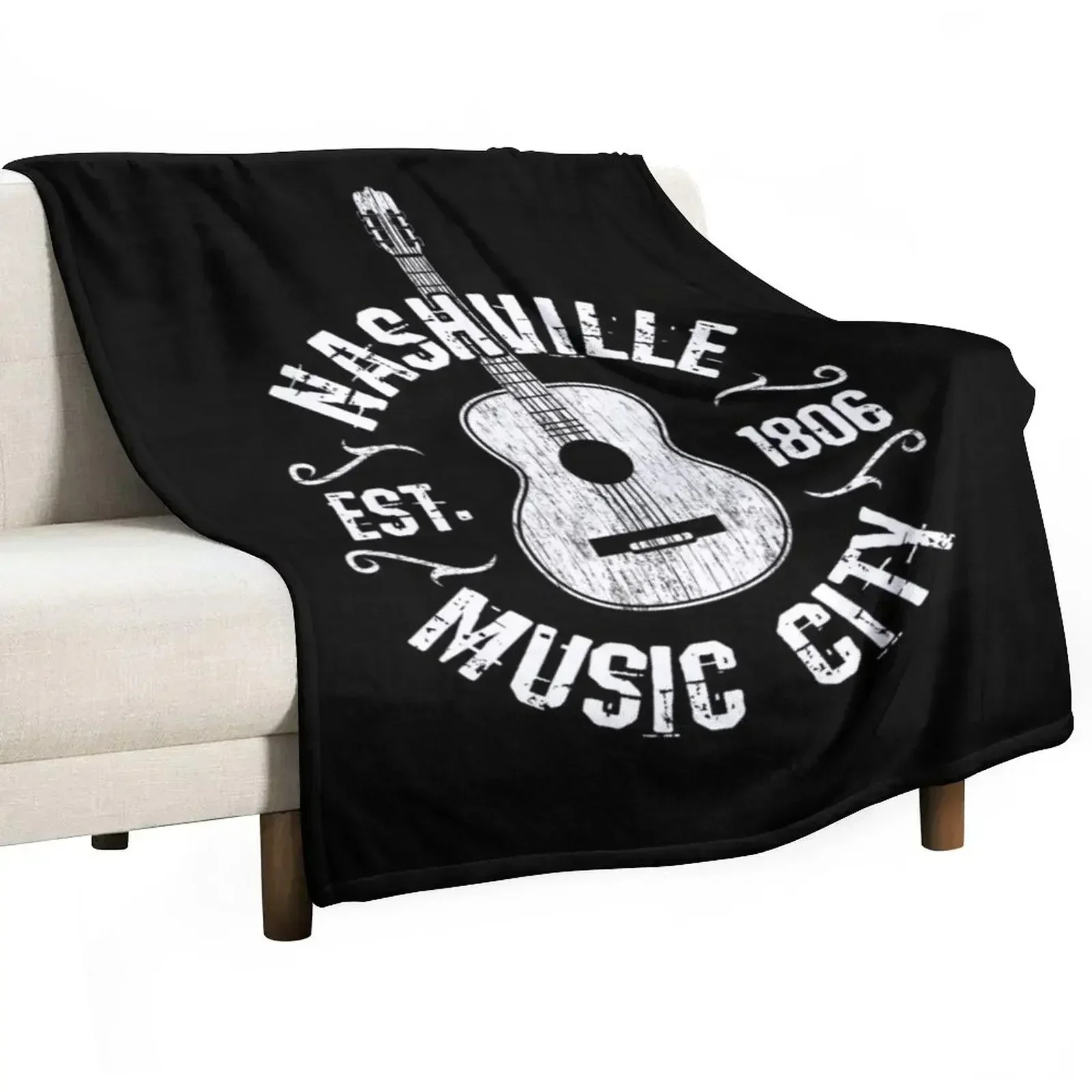 Luxury Bags In Usa - แนชวิลล์ มิวสิคซิตี้ สหรัฐอเมริกา ผ้าห่มของขวัญแนวคันทรีมิวสิค ผ้าห่มถ่วงน้ำหนักสำหรับวันพุธ ถุงนอน