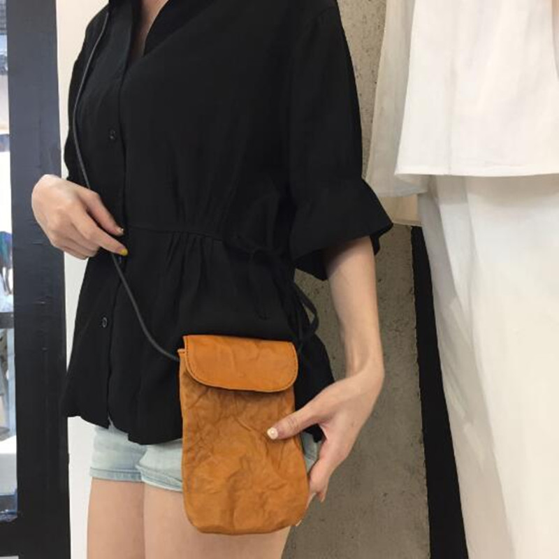 Luxury Bags In Japan - ของแท้หนังกระเป๋าโทรศัพท์มือถือผักกระป๋องหนังนำเข้า Sheepskin ยี่ห้อ Luxury Handmade Crossbody