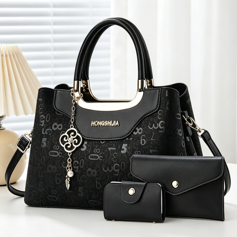 ชุดกระเป๋าถือแฟชั่นผู้หญิง 3 ช - Luxury Bags With Zipper บทวิจารณ์และราคา