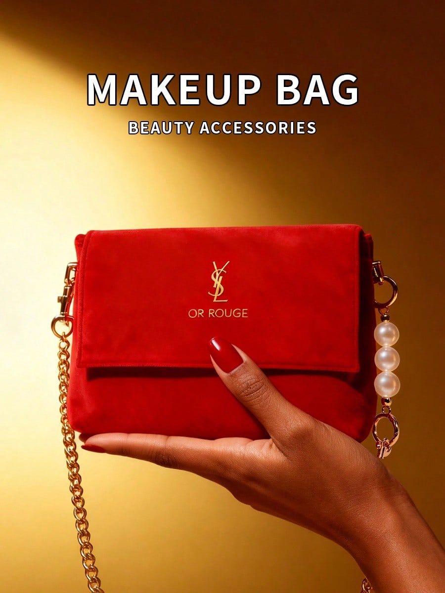 กระเป๋าเครื่องสำอาง YSL Red Ve - Luxury Bags For Travel บทวิจารณ์และราคา