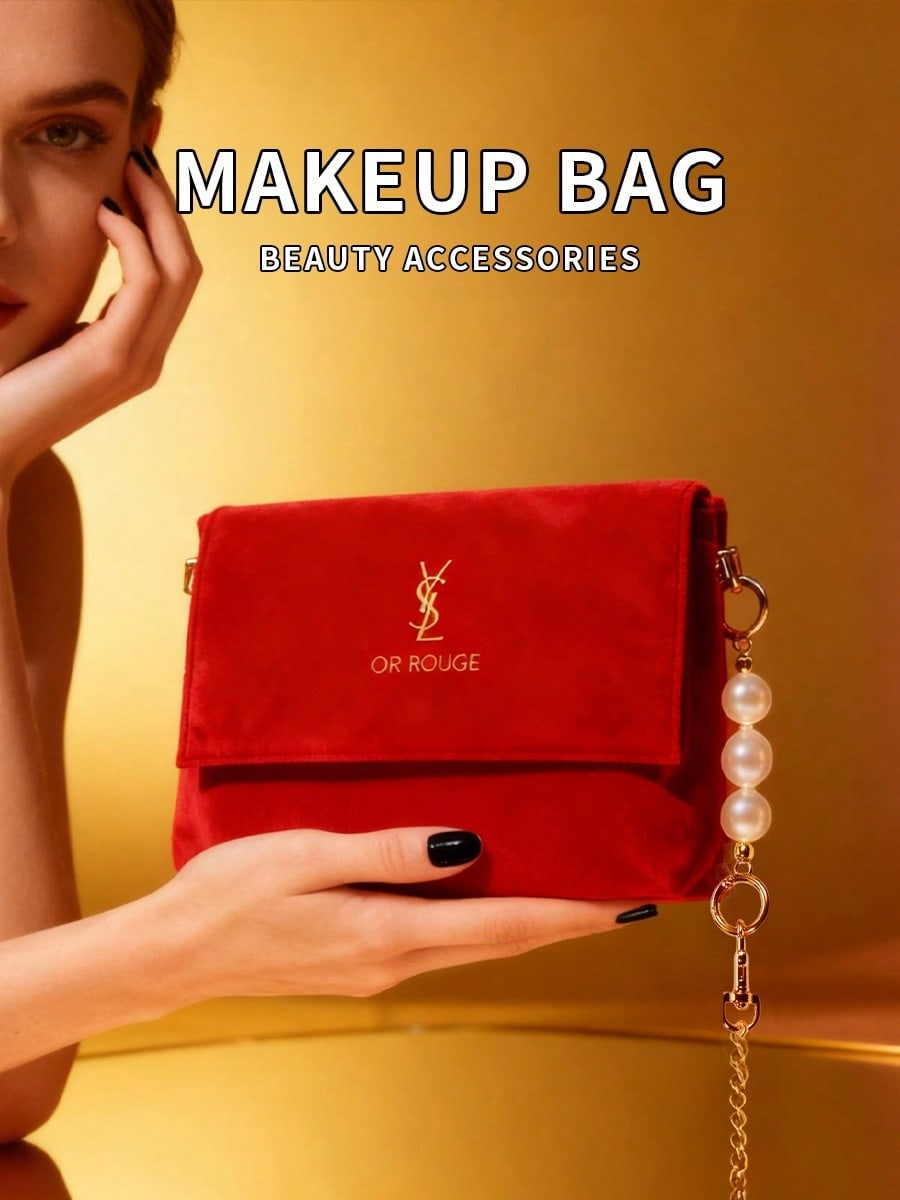 กระเป๋าเครื่องสำอาง YSL Red Ve - Luxury Bags For Travel บทวิจารณ์และราคา