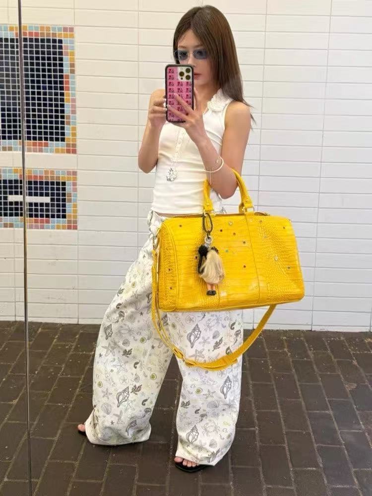 กระเป๋าโท้ทผู้หญิงลายหนังจระเข - Luxury Bags Louis Vuitton บทวิจารณ์และราคา