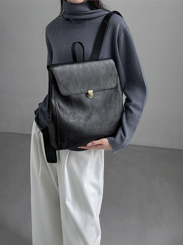 กระเป๋าเป้สะพายหลังหนังแท้แบรน - Luxury Bags With Zipper บทวิจารณ์และราคา