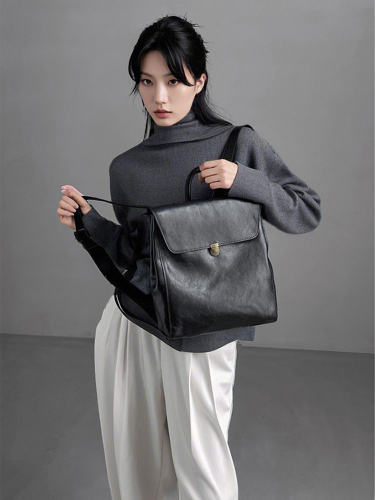 กระเป๋าเป้สะพายหลังหนังแท้แบรน - Luxury Bags With Zipper บทวิจารณ์และราคา